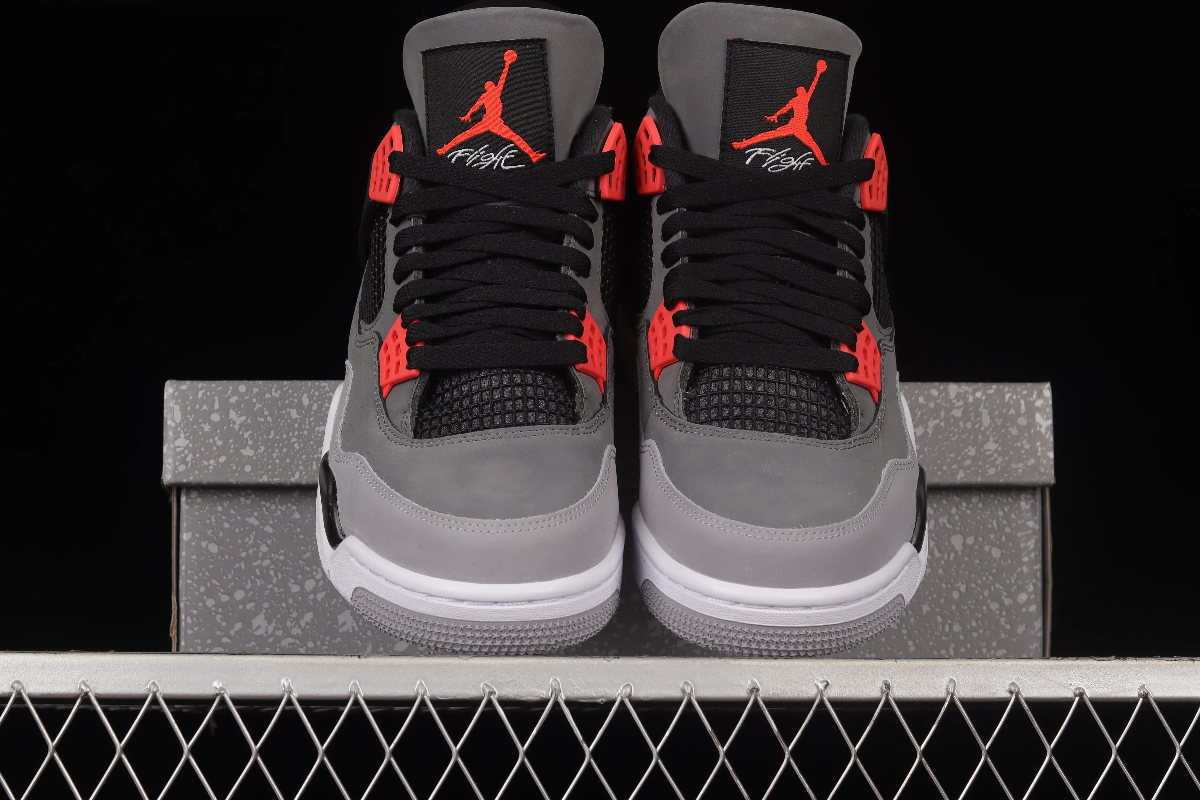 All categories Air Jordan Jordan series basketball shoes Air Jordan 4 foreign trade version Air Jordan 4 Retro "Infrared" AJ4 Joe 4 black gray infrared DH6927-061